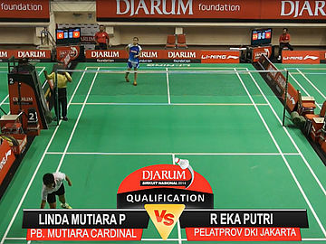 Linda Mutiara Pertiwi (PB. MUTIARA CARDINAL) VS Rhidatia Eka Putri (PELATPROV DKI JAKARTA)
