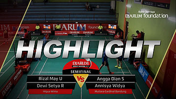 Rizal May U/Dewi Setya R (Hiqua Wima) VS Angga Dian S/Annisya Widya (Mutiara Cardinal Bandung)
