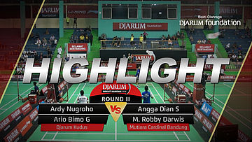 Ardy Nugroho/Ario Bimo (Djarum Kudus) VS Angga Dian/M Robby Darwis (Mutiara Cardinal Bandung) 