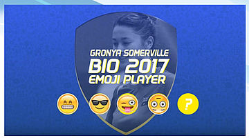 Gronya Somerville - Emoji Players at BCA Indonesia Open 2017