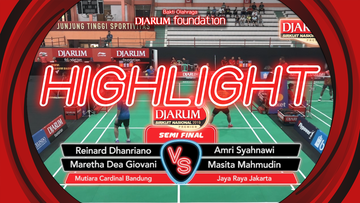 Reinard Dhanriano/Maretha Dea Giovani (Mutiara Cardinal Bandung) VS Amri Syahnawi/Masita Mahmudin (Jaya Raya Jakarta)