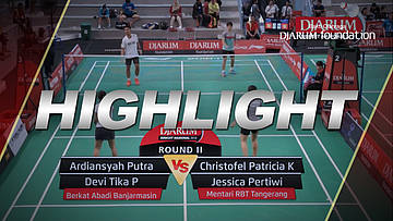 Ardiansyah P/Devi Tika (Berkat Abadi Banjarmasin) VS Christofel P/Jessica P (Mentari RBT Tangerang) 