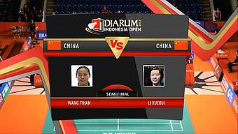 Wang Yihan (China) VS Li Xuerui (China) Semifinal Womens Single DJARUM Indonesia Open Super Series Premier 2012