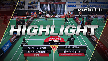  Aji Firmansyah/Brilian R (PB AD) VS Markis Kido/Riky Widianto (Jaya Raya Jakarta/Tjakrindo Masters)