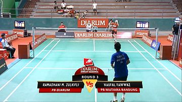 Ramadhani M. Zulkifli (PB DJARUM) VS Naufal Fawwaz (PB MUTIARA BANDUNG)