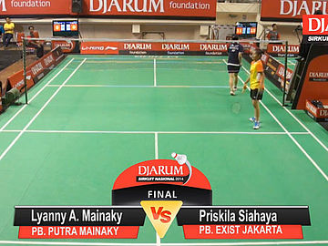 Lyanny Alessandra Mainaky (PB. PUTRA MAINAKY) VS Priskila Siahaya (PB. EXIST JAKARTA)