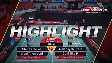 Irfan Fadhillah/Weni Anggraeni (Jaya Raya Jakarta) VS Ardiansyah/Devi Tika P (Berkat Abadi Banjarmasin)