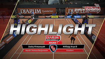 Zacky Firmansyah (Mandiri Perkasa Banjarmasin) VS Muhammad Rizqy Arya Diningrat (PB Excellent)