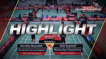 Randhy R/Elisabeth P (SGS PLN Bandung) VS Tedi S/Ristya Ayu N (Djarum Kudus)
