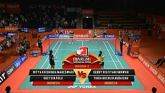 Nitya K./ Greysia Polii (INDONESIA) VS Gebby R./ Tiara R. (INDOESIA) Djarum Indonesia Open 2013