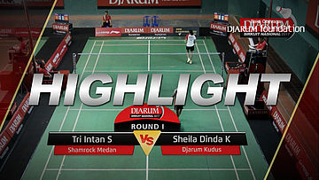 Tri Intan S. (Shamrock Medan) VS Sheila Dinda K. (Djarum Kudus)