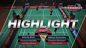 Alfandy Rizki P/Emanuel R (Jaya Raya Jakarta) VS Adittya D/Chandra Klinsmen (Exist Jakarta) 