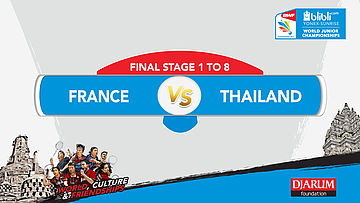 BLIBLI.COM WJC 2017 | FINAL STAGE 1 To 8 | FRANCE vs THAILAND | MS