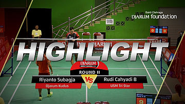  Riyanto Subagja (Djarum Kudus) VS Rudi Cahyadi B (USM Tri Star) 