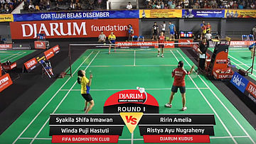Ririn Amelia/Ristya Ayu Nugraheny (Djarum Kudus) VS Syakila Shifa Irmawan/Winda Puji Hastuti (Fifa Badminton Club)