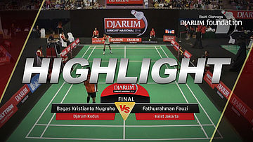 Fathurrahman Fauzi (Exist Jakarta) VS Bagas Kristianto Nugroho (Djarum Kudus)