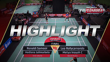 Renaldi Samosir/Hediana J (Exist Jakarta) VS Leo Rollycarnando/Metya Inayah C (Djarum Kudus)