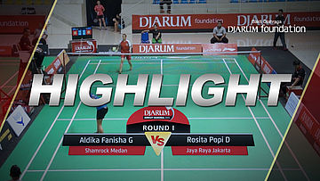Aldika Fanisha G (Shamrock Medan) VS Rosita Popi D (Jaya Raya Jakarta)