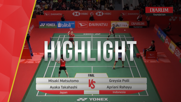 Misaki Matsutomo/Ayaka Takahashi (Japan) VS Greysia Polii/Apriani Rahayu (Indonesia)