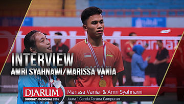 Amri Syahnawi/Marissa Vania (SKO Ragunan/Tangkas Jakarta) Interview Juara Ganda Taruna Campuran