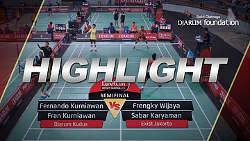 Fernando Kurniawan/Fran Kurniawan (Djarum Kudus) VS Frengky Wijaya/Sabar Karyaman (Exist Jakarta)