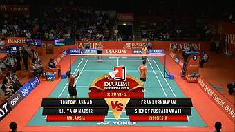 Tontowi A./Liliyana Natsir (INDONESIA) VS Fran K./ Shendy P. (INDONESIA) Djarum Indonesia Open 2013