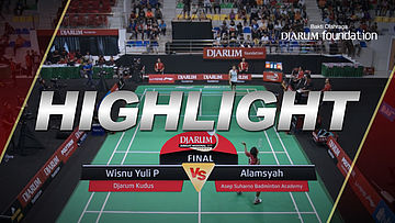 Wisnu Yuli Prasetyo (Djarum Kudus) VS Alamsyah (Asep Suharno Badminton Academy)