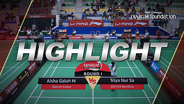 Aisha Galuh M (Djarum Kudus) VS Triya Nur S (SGS PLN Bandung)