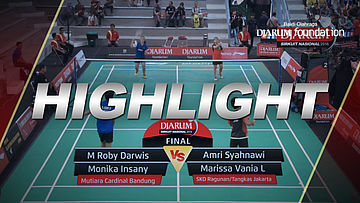M. Roby Darwis/Monika I (Mutiara Cardinal) VS Amri Syahnawi/Marissa Vania (Ragunan/Tangkas Jakarta) 