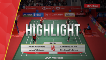 Misaki Matsumoto/Ayaka Takahashi (Japan) VS Christinna Pedersen/Kamilla Rytter Juhl (Denmark)