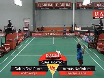 Galuh Dwi Putra (PB. Candra Wijaya) VS Armas Nafinium (PB. Jaya Raya Jakarta)