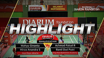 Wahyu G/Mirza Anandra (Jaya Raya Jakarta) VS Achmad Faisal/Ranti Dwi (Eng Hian Badminton Academy)