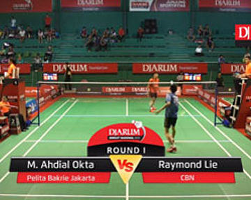 M Ahdial Okta (Pelita Bakrie Jakarta) VS Raymond Lie (CBN)