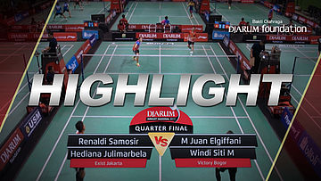 Renaldi S/Hediana J (Exist Jakarta) VS M Juan E/Windi Siti M (Victory Bogor)