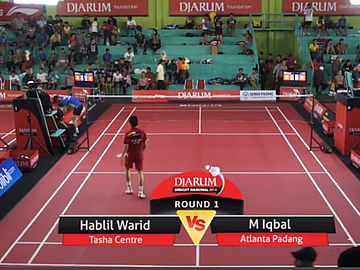 Hablil Warid (PB. TASHA CENTRE) vs M. Iqbal (PB. ATLANTA PADANG)