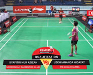 Uzchi A (Guna Dharma) VS Syafitri N (Sarwendah Badminton Club)