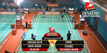 Chrisna R (PB Halim) VS Erwin S (PB C. Wijaya) Djarum Sirkuit Nasional LI NING Sumatera Open 2013
