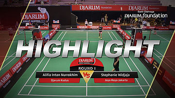 Alifia Intan Nurrokhim (Djarum Kudus) VS Stephanie Widjaja (Jaya Raya Jakarta)