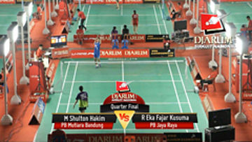 M Shulton Hakim (PB Mutiara Bandung) VS R Eka Fajar Kusuma (PB Jaya Raya)