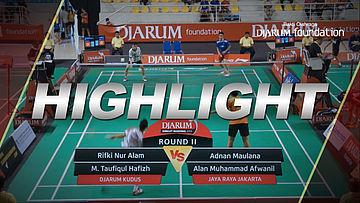 M. Taufiqul Hafizh/Rifki Nur Alam (Djarum Kudus) VS Adnan Maulana/Alan Muhammad Afwanil (Jaya Raya Jakarta)
