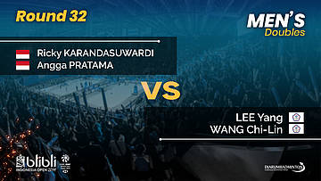 Round 32 | MD | LEE / WANG (TPE) vs KARANDASUWARDI / PRATAMA (INA) | Blibli Indonesia Open 2019