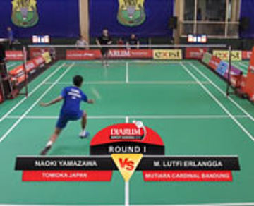 Naoki Yamazawa (Tomioka Japan) VS M. Lutfi Erlangga (Mutiara Cardinal Bandung)