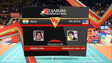 Sourabh Varma (India) VS Mohamad Arif Abdul Latif (Malaysia) Mens Single Djarum Indonesia Open Super Series Premier 2012