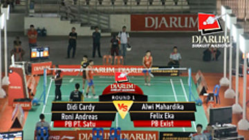 Didi Cardy / Roni Andreas (PB PT Satu) VS Alwi Mahardika / Felix Eka (PB Exist)