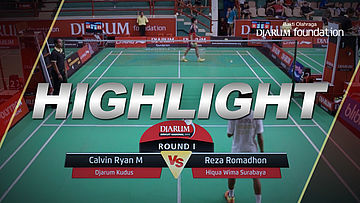 Calvin Ryan M (Djarum Kudus) VS Reza Romadhon (Hiqua Wima Surabaya) 