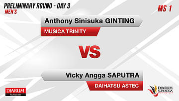 MS1 | ANTHONY SINISUKA GINTING (MUSICA TRINITY) VS VICKY ANGGA SAPUTRA (DAIHATSU ASTEC)