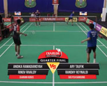 Andika R/Rinov R (Djarum Kudus) VS Ary T/Randhy R (SGS PLN Bandung)