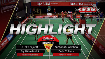 R Eka Fajar/Ery Oktaviani (Jaya Raya Jakarta) VS Zachariah J/Delis Yuliana (Tangkas Jakarta) 