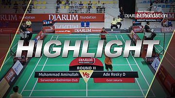 Muhammad Aminullah (Sarwendah Badminton Club) VS Ade Resky D (Exist Jakarta)
