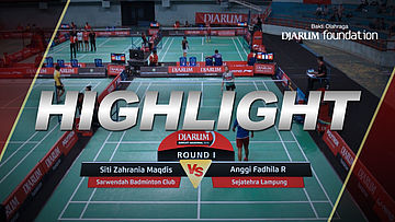 Siti Zahrania Maqdis (Sarwendah Badminton Club) VS Anggi Fadhila R (Sejahtera Lampung)